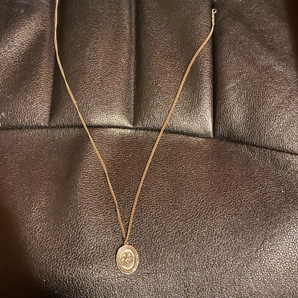 Mens silver pendant necklace